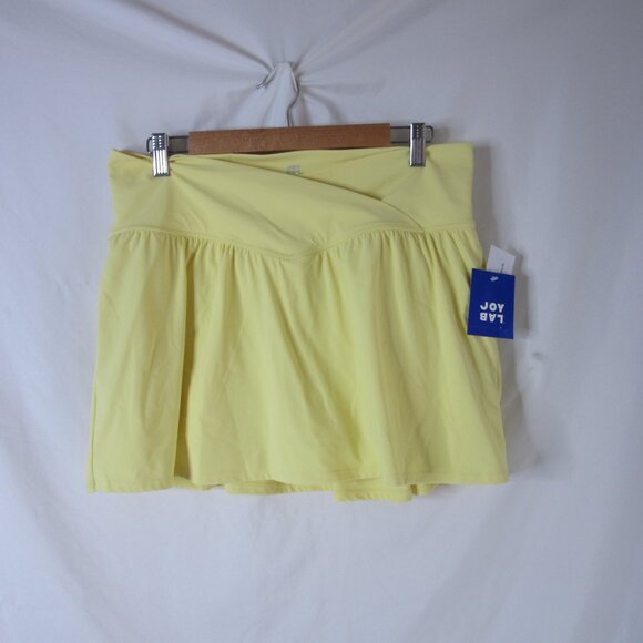 Joy Lab 2 Piece Active Skort and Shirt High Rise Cut Out Yellow XL & XXL NWT - Picture 9 of 11